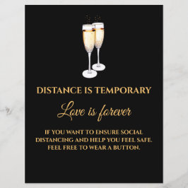Distância é Temporária Amor é para sempre flyer
