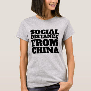 DISTANCIAMENTO SOCIAL DA CHINA CAMISETAS