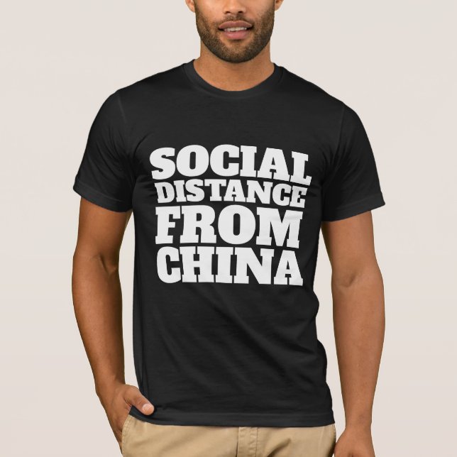 DISTANCIAMENTO SOCIAL DA CHINA CAMISETAS (Frente)