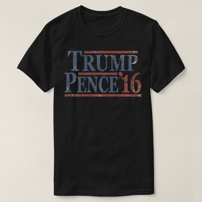 Distressed Donald Trump Mike Pence 2016 Pullover  (Frente do Design)
