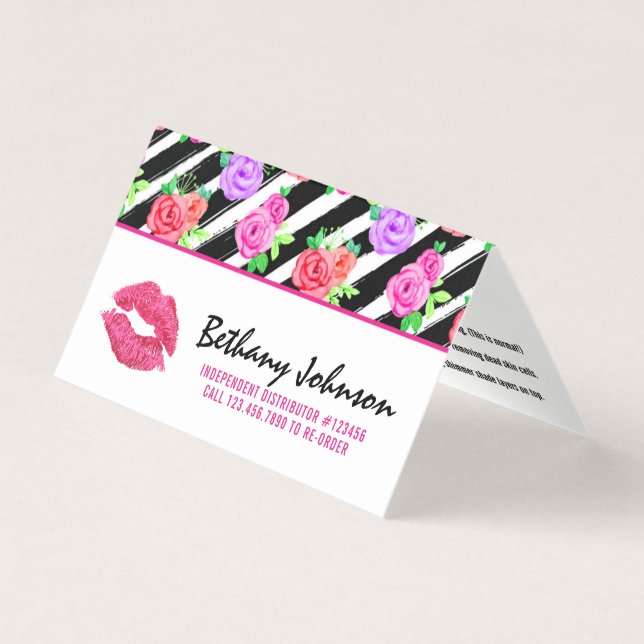 Distribuidor Lipstick Como aplicar / dicas e truqu (Frente)