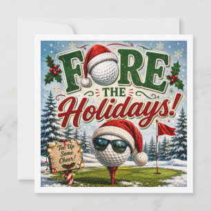 Dito engraçado de Natal de golfe para golfista