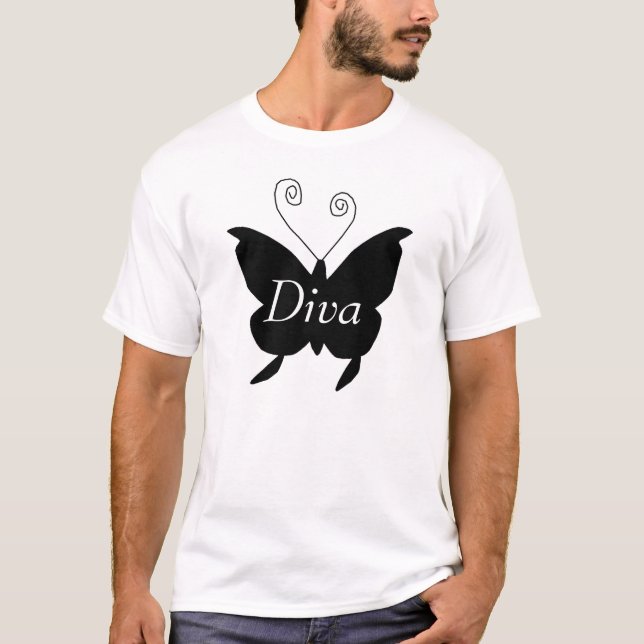Diva Borboleta T-Shirt (Frente)