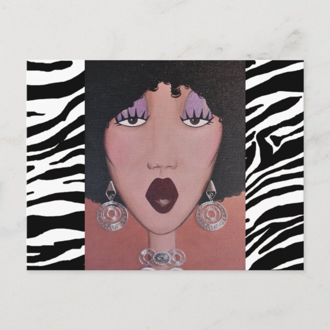 “Diva da Beleza Negra" Cartão Postal (Frente)