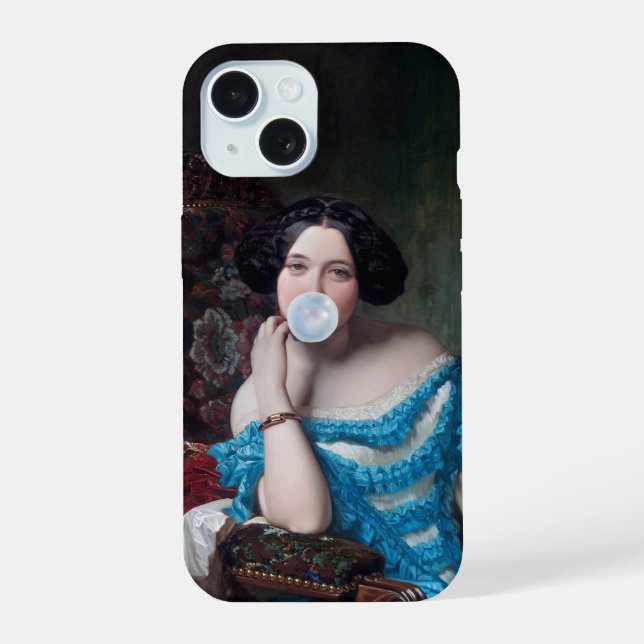 Diva de chiclete em cetim azul  (Verso)