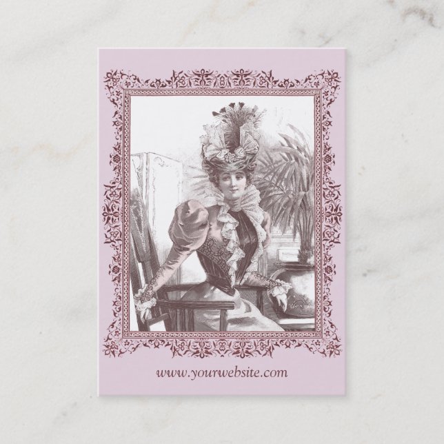 Diva de Nouveau da arte - cartões de visitas (Frente)