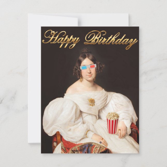 Diva de pop com óculos 3D (Frente)