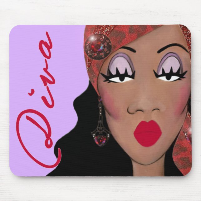 DIVA é uma palavra de quatro letras... Mousepad (Frente)