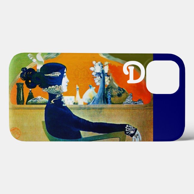 DIVA EM AZUL, MONOGRAMA DE FASHION BELEZA (Verso (horizontal))