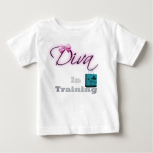 Diva Na Formação De Camisetas De Bebê