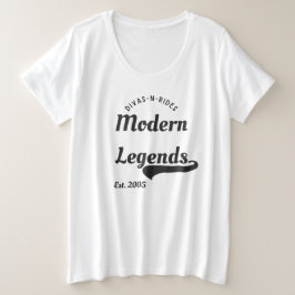 Divas-N-Rides Modern Legends Camiseta Única