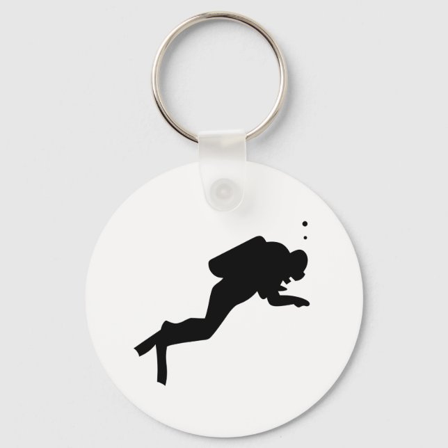 Diver Silhouette - Chaveiro (Frente)
