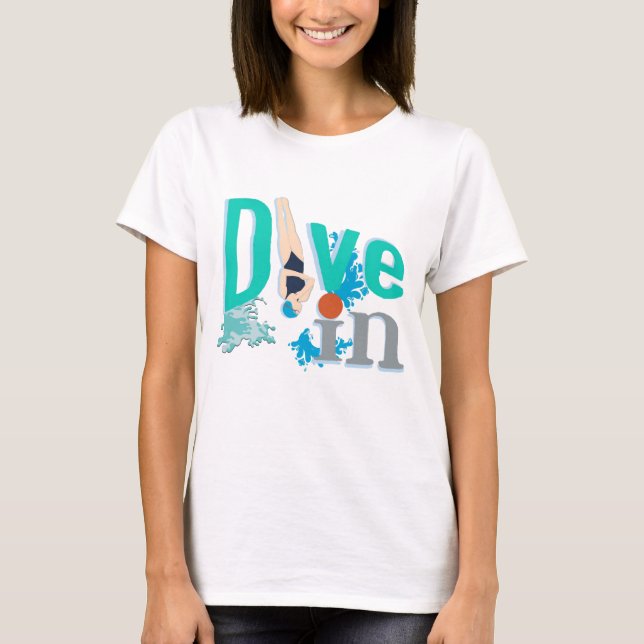 Divers Novelty Design T-Shirt (Frente)