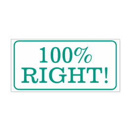 Diversão "100% CERTO!" Carimbo de Borracha de Prof