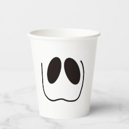 Diversão, assustador, cara fantasma no Halloween