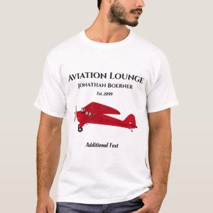 Diversão Aviation Lounge Vintage Airplane T-Shirt