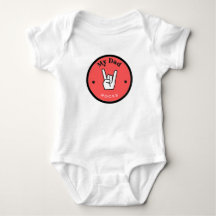 Diversão! Body de Jersey para Bebê - Meu Pai é INC