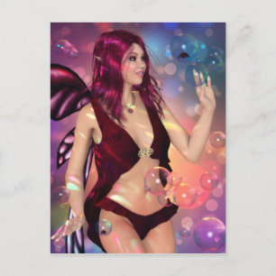 Diversão com cartão postal de bolhas de Inseto n'