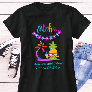 Diversão da Aloha Tropical Luau - Camiseta de Gra