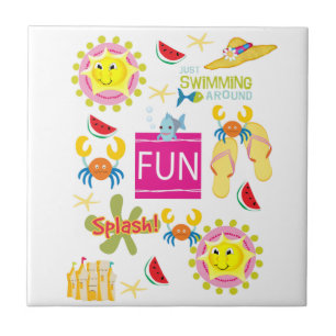 Diversão da Casa de Praia do Azulejo de Cerâmica