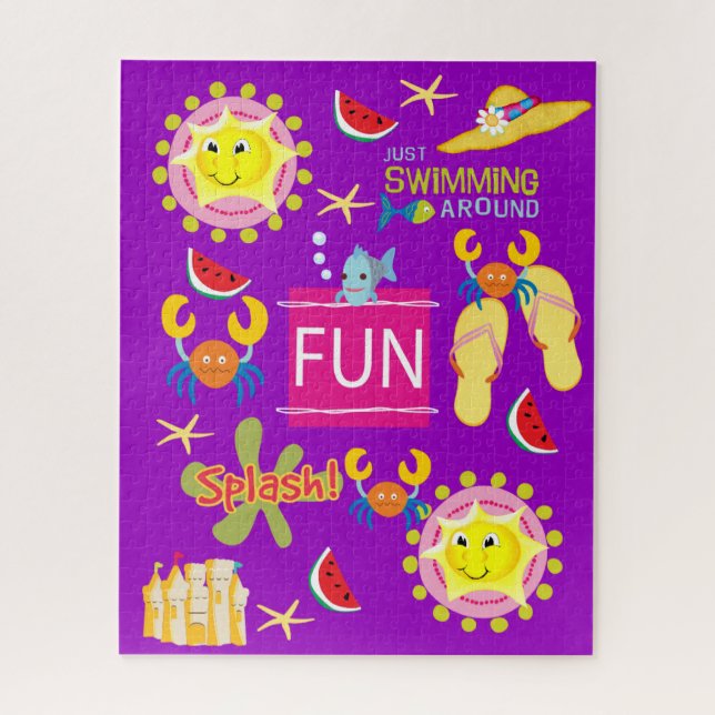 Diversão da Casa de quebra-cabeça Beach (Vertical)