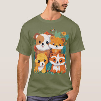 Diversão da família Lemur: Design de camiseta