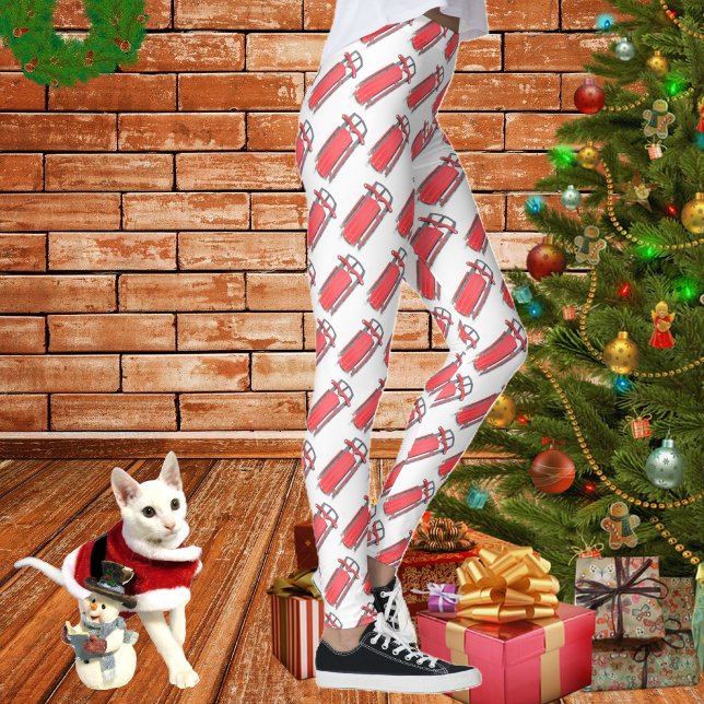 Diversão de inverno - Vamos Vai Dormir! Legging (Criador carregado)