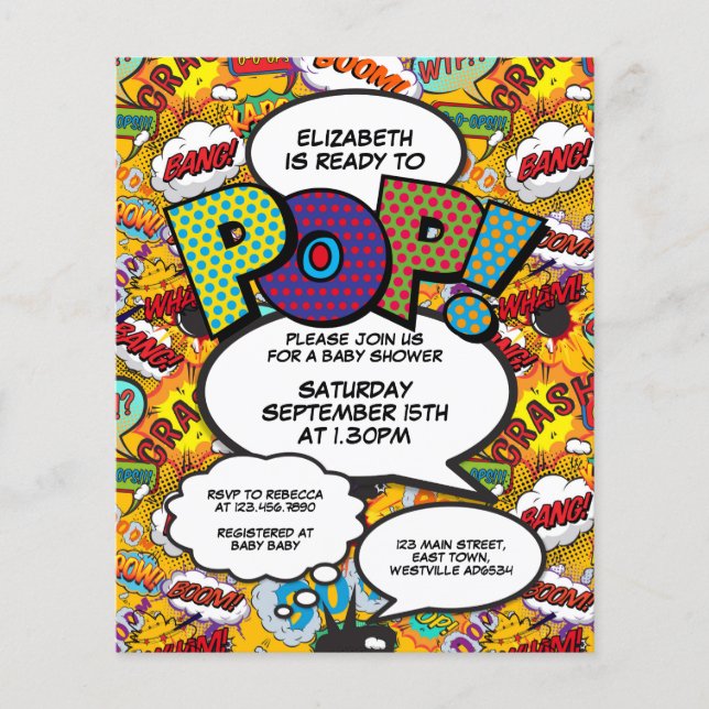 Diversão de orçamento pronta para o convite para C (Frente)