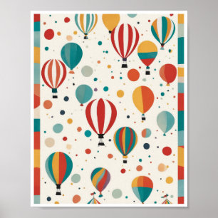 diversão divertida de abstrato art wall poster cir