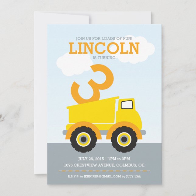 Diversão do convite de aniversário (Frente)