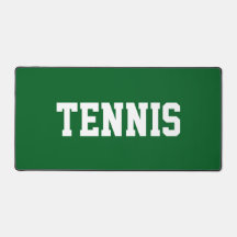 Diversão Esportiva Texto TENIS Branco Sobre Verde 
