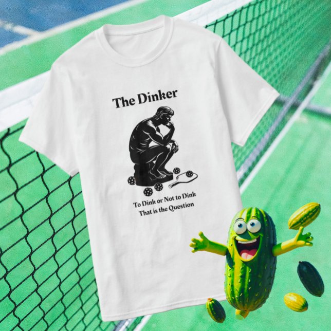 Diversão Retrai A Camisa Do Pickleball Do Dinker (Calling all Dinkers!)