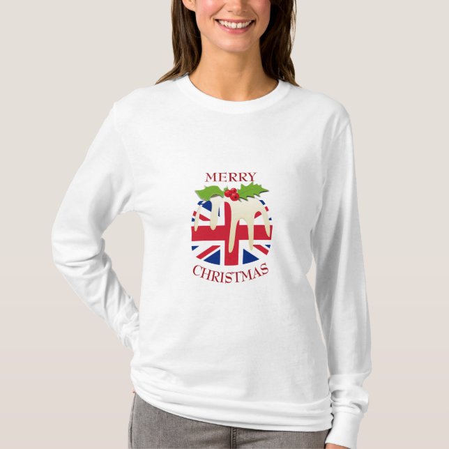 Diversão | Union JACK UK | Camiseta de Natal (Frente)