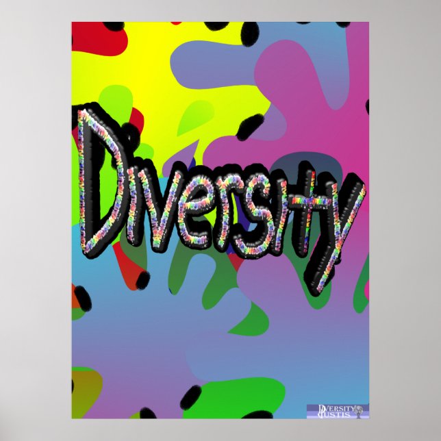 Diversidade em Palavras Poster (Frente)
