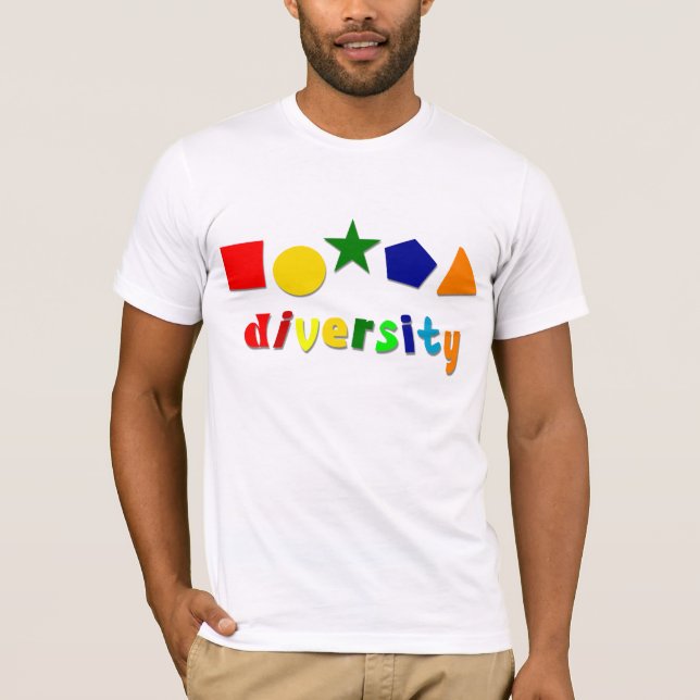 Diversidade Formas T-Shirt (Frente)