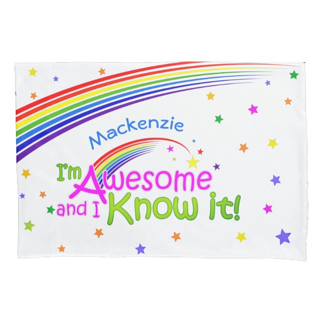 Divertido AWESOME e eu o conheço com o Rainbow em  (Frente)