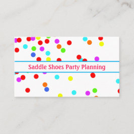 Divertido, Colorida Cartão de visita do Planejador