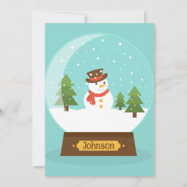 DIVERTIDO! Convite Snowman - Personalizado - Adici