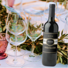 Divertido! Etiqueta de Vinho de Aposentação de Par