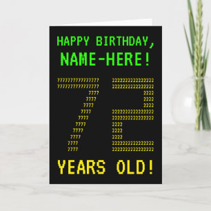 Divertido, Geeky, Nerdy "72 ANOS!" Cartão de Anive