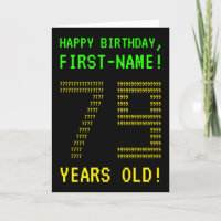 Divertido, Geeky, Nerdy "79 ANOS!" Cartão de Anive