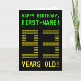 Divertido, Geeky, Nerdy "93 ANOS!" Cartão de Anive