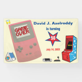 Divertido Jogador de Vídeo Games Retrô 🎮 50º Aniv