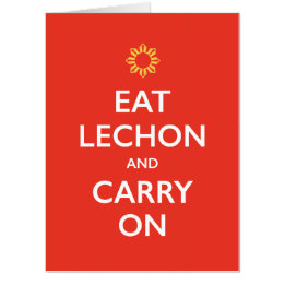 Divertido 'Lechon' do Dia dos Pais Filipino e Cont