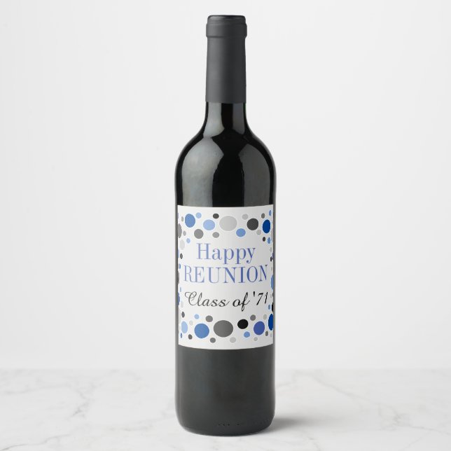 Divertido! Rótulo de Vinho Personalizado de Reuniã (Frente)