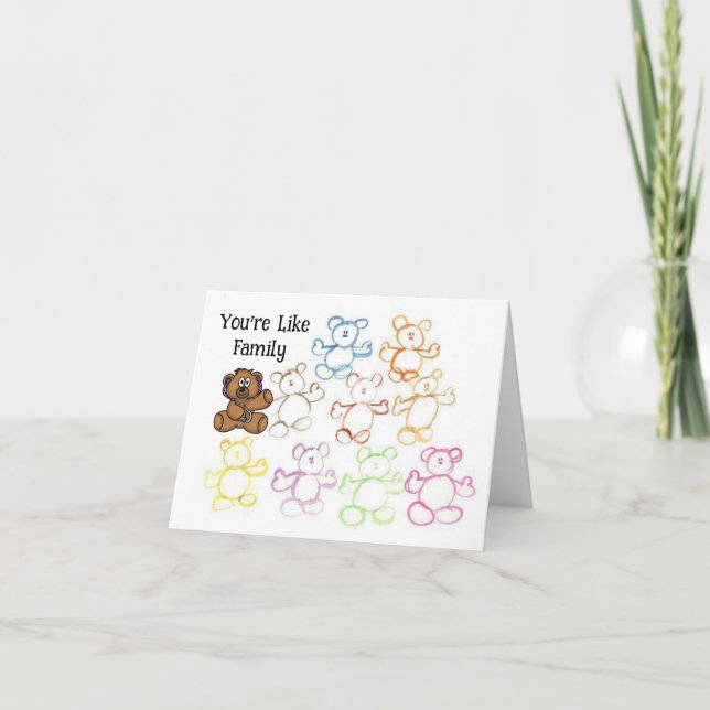 Divertido Teddy Bears Doutor Cartões de agradecime (Frente)