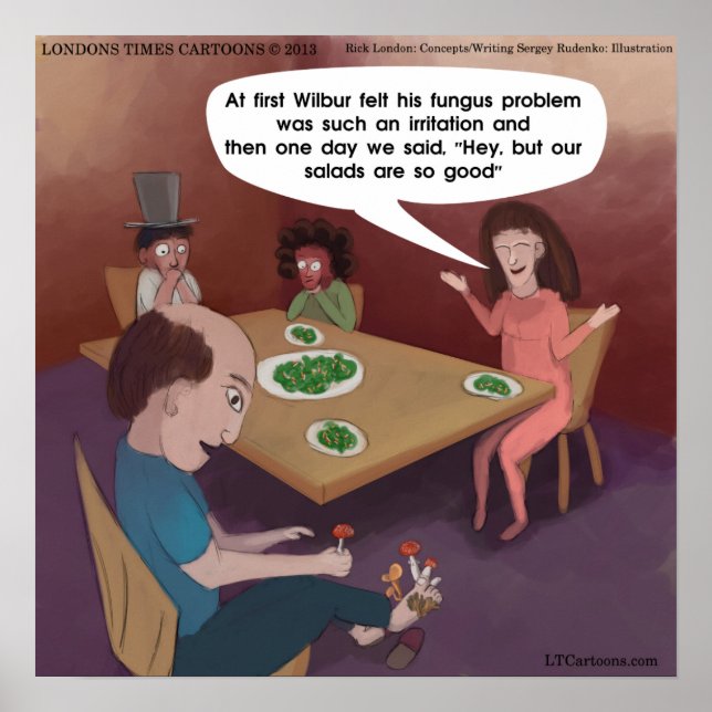 DivertidoGuy Com ToedStools Engraçado Poster (Frente)