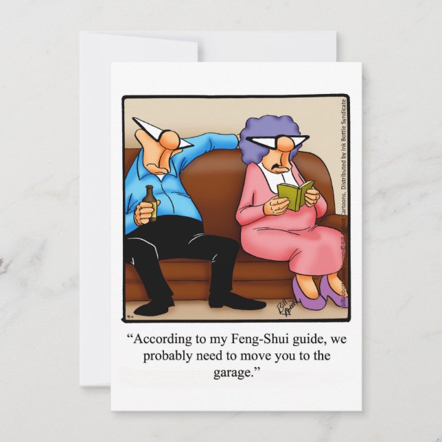 Divertidos Convites de Aniversário de Casamento co (Frente)