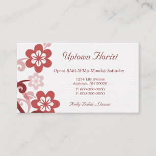 Divertimento e cartão de visita floral Flirty,