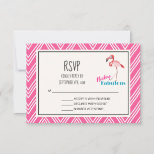 Divertimento fabuloso RSVP de Flockin do flamingo